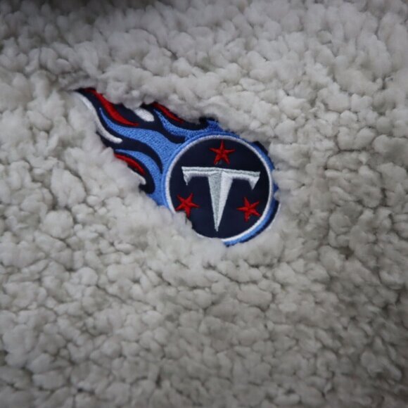 NFL Tennessee Titans Sherpa‎ Jacket Womens Large Football Quarter-Zip Pullover - Picture 5 of 13